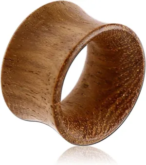 (1 Pair) 2 Gauge 6mm to 3/4 (20mm) Natural Organic Wood Spiral Stretcher Expander Ear Plug MoDTanOiz