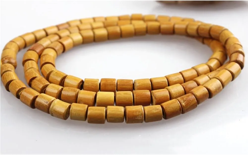 108 Tibetan Buddhist Mala Bracelet Natural Sandalwood Beaded Prayer Bead for Meditation