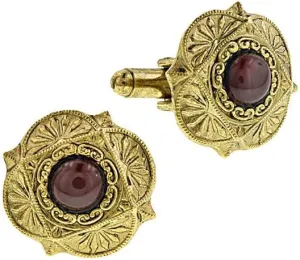 1928 Jewelry Men's Art Deco Style Semi Precious Cufflinks