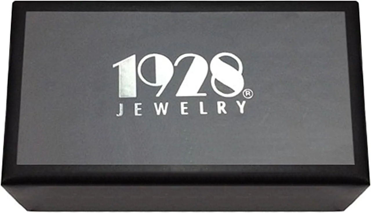 1928 Jewelry Mens Boxed Diamond Shaped Cufflinks
