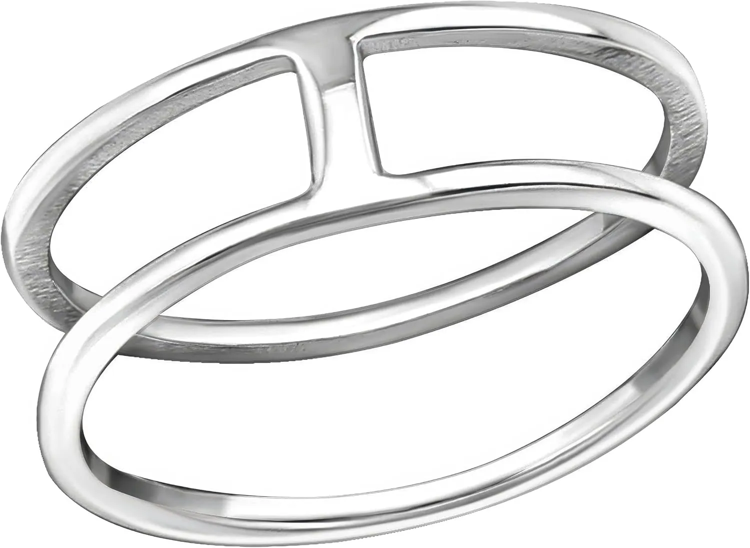 925 Sterling Silver Midi Mid Finger Knuckle Ring (Hypoallergenic)