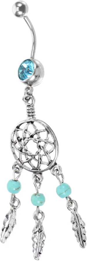 Belly Button Ring for Women Ring Maternity Jewelry Unique Dreamcatcher Style