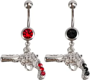 BESPORTBLE 2Pcs Assorted Color Belly Button Rings with Unique Shaped Design Durable Navel Jewelry for Women Craftsmanship Stylish and Eye Catching Accessory