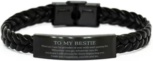 Birthday Unique Gifts for Bestie, Unique Inspirational Gifts from Friends, Thoughtful Christmas Unique Gifts for Men, Supportive Friendship Bracelet