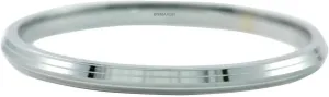 BISMAADH Sikh Religious Stainless Steel Kada Bracelet Steel Kara For Men and Women Silver Punjabi Kara 7MM Thickness