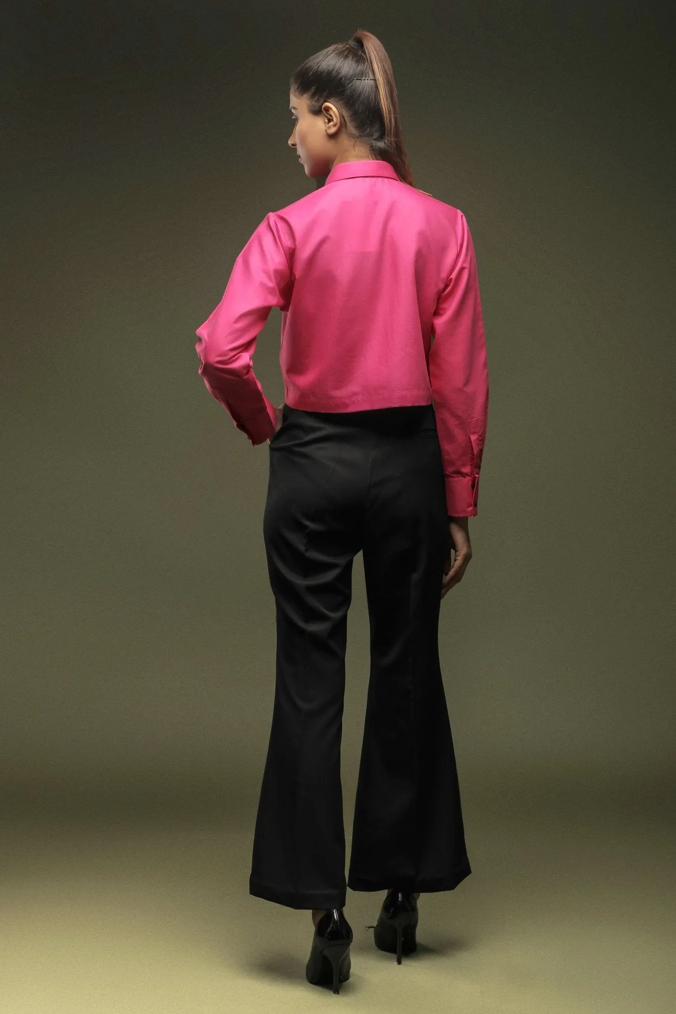 Black Bellbottom Trouser