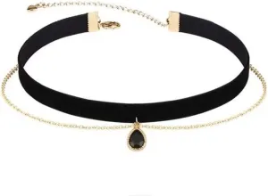 Black Teardrop Velvet Choker Necklace for Women Layered Goth Tatoo Neck Chokers Black Chockers Gothic Chocker Victorian Aesthetic Vampire Necklaces