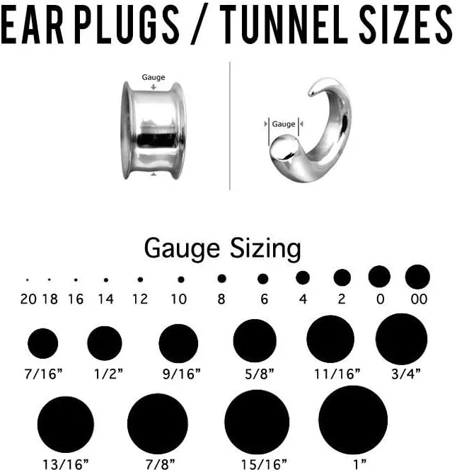 BodyJewelryOnline Organic Ear Plugs/Tunnels Made of Solid Sono Wood Saddle Fit Solid.