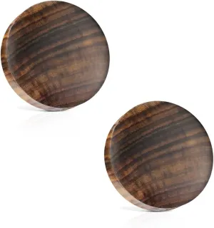 BodyJewelryOnline Organic Ear Plugs/Tunnels Made of Solid Sono Wood Saddle Fit Solid.