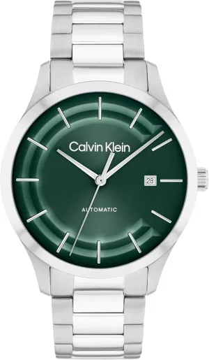 Calvin Klein Men's CK Iconic - 40mm 3H Automatic Watch - Stainless Steel Bracelet - Water Resistance 30 Meters - Self-Winding Mechanical Movement - Luxury Timepiece - Gift for Him