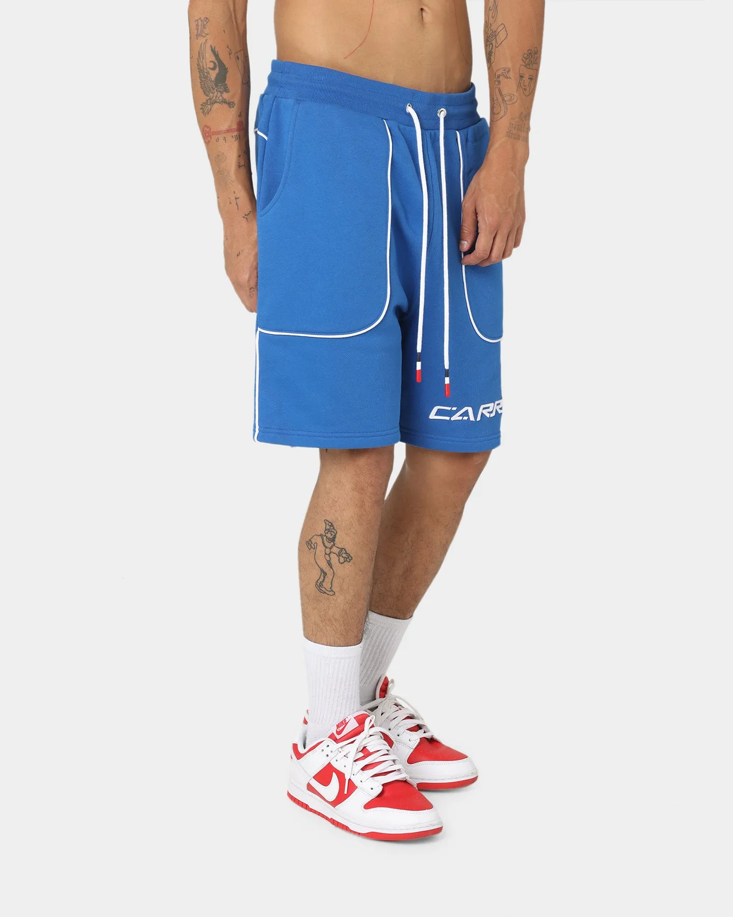 Carre Ange Track Shorts Blue