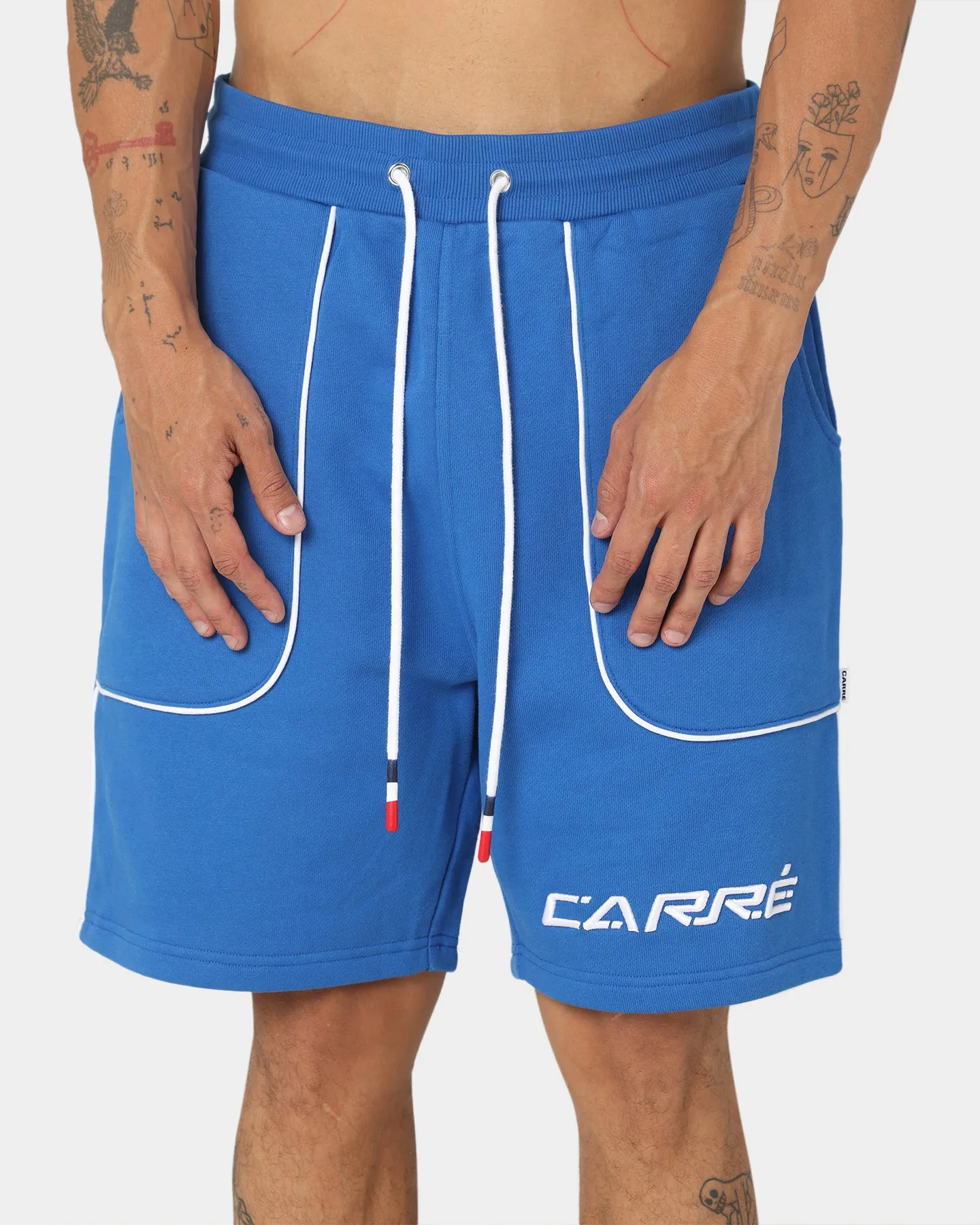 Carre Ange Track Shorts Blue