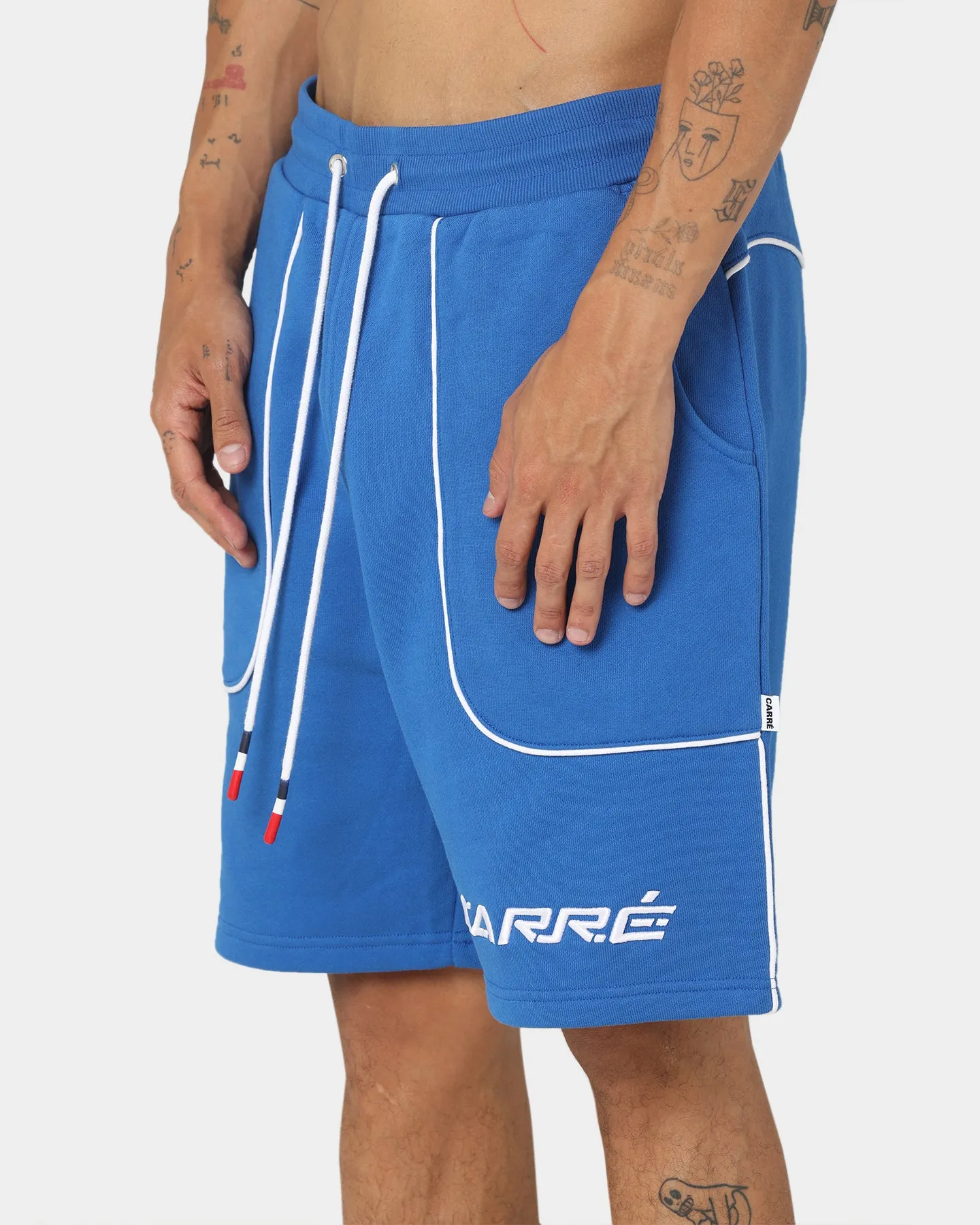 Carre Ange Track Shorts Blue