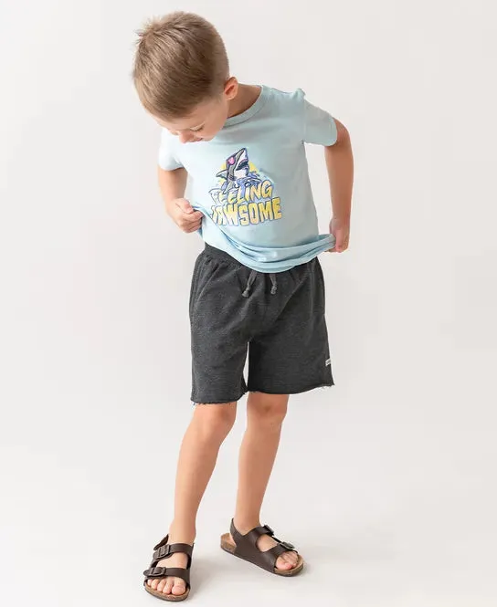 Casual Shorts - Heather Ash Gray
