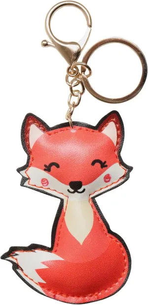 Charming Animal-Shaped PU Leather Keychain-Cute, Colorful, and Odor-Free Accessory for Bags & Keys