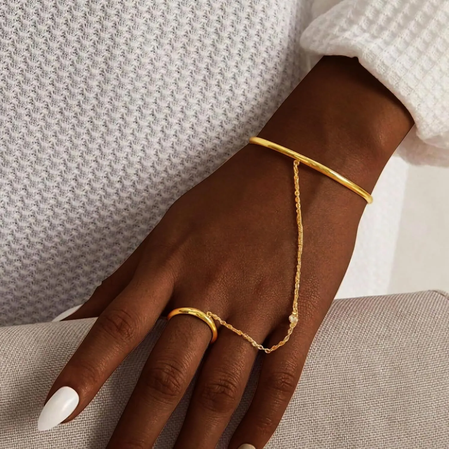choice of all Hand Chain Bracelet Gold Bracelets Fing Ring Silver Rhinestone Chain Hand Jewelry Gifts for Women Trendy Stuffers