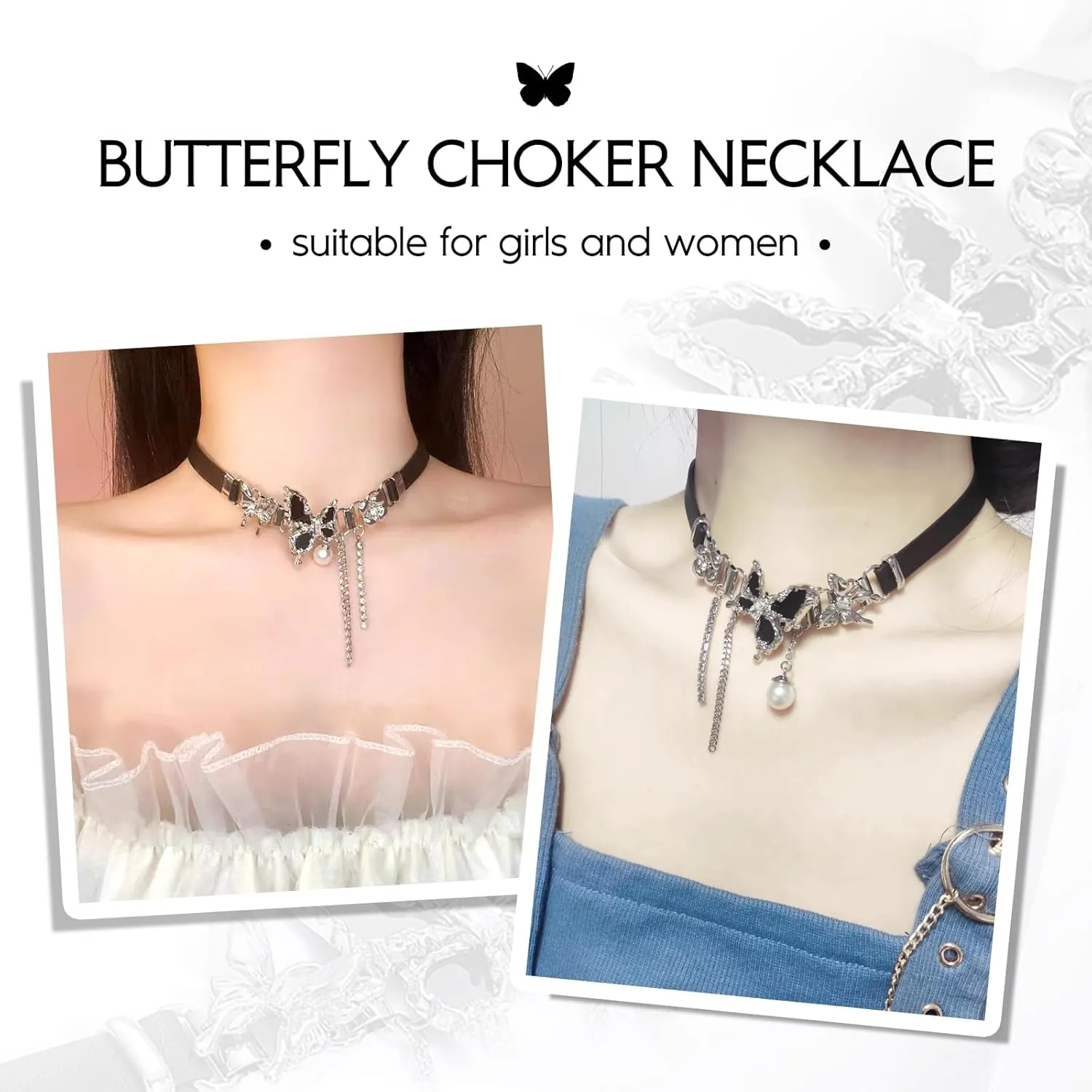 Choker Necklace for Women Leather Choker Goth Choker Y2K Choker Necklace