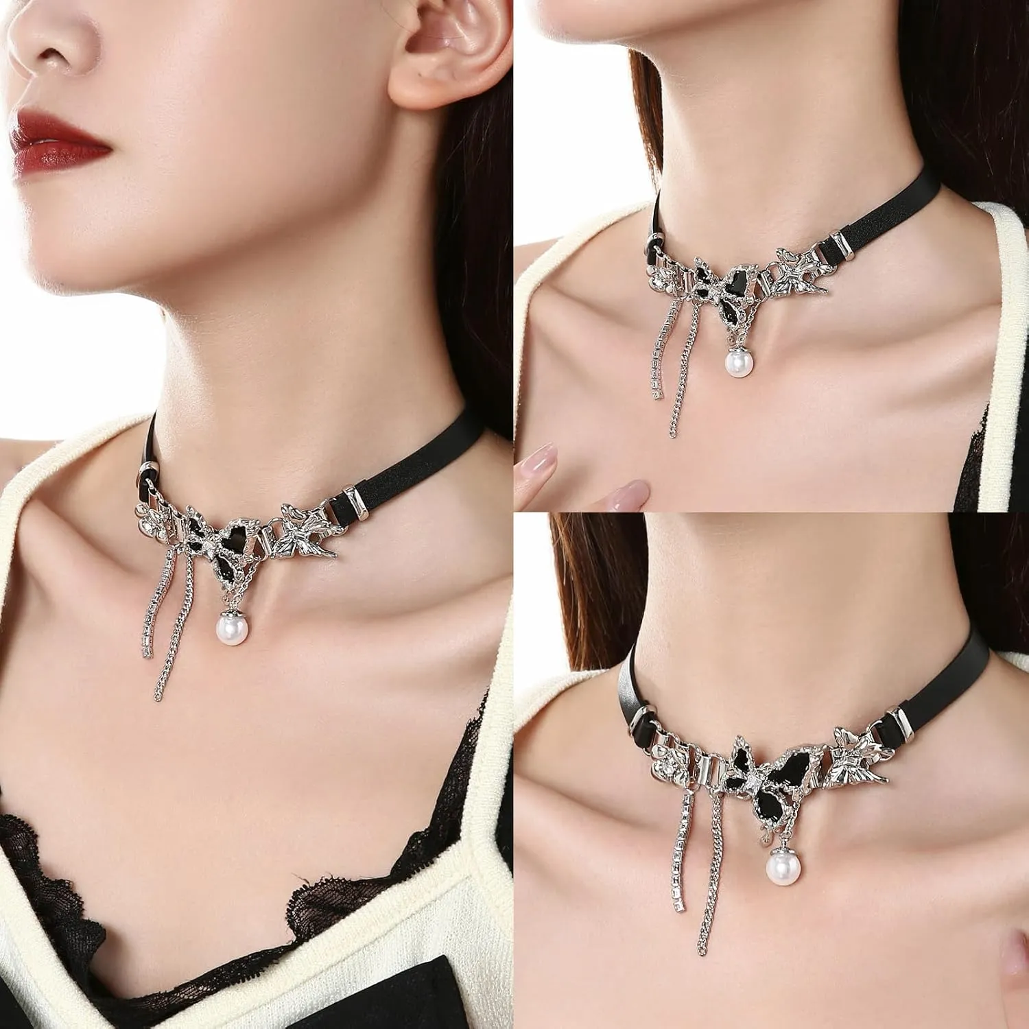 Choker Necklace for Women Leather Choker Goth Choker Y2K Choker Necklace