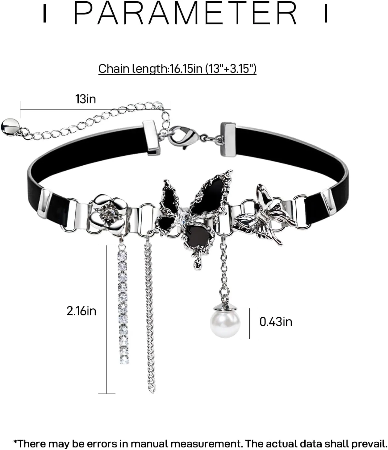 Choker Necklace for Women Leather Choker Goth Choker Y2K Choker Necklace