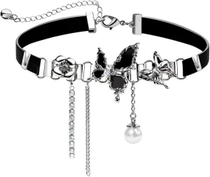 Choker Necklace for Women Leather Choker Goth Choker Y2K Choker Necklace