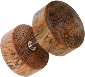 Covet Jewelry Organic Wood Fake Plug