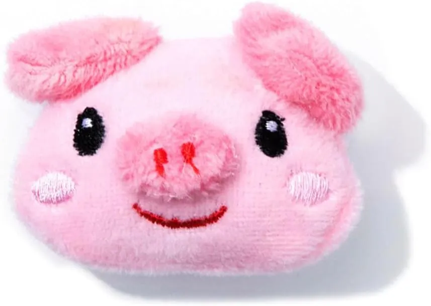 Cute Little Pig Plush Brooch for Daughter Son Cartoon Animal Doll Lapel Pin Clothing Backpack Accessories Decoration Pin for Women Party Holiday Friendship Jewelry Xmas Birthday Niece Granddaughter