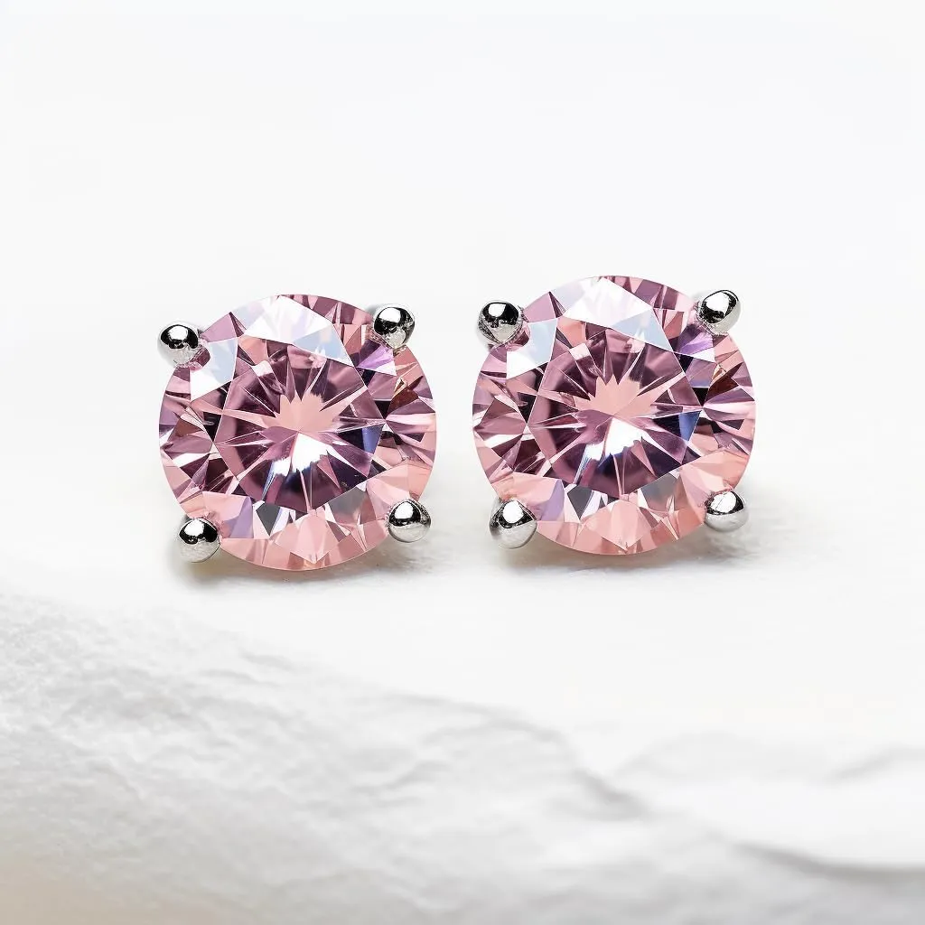 Diamond Earrings For Women, Diamond Stud Earrings For Men, 14k White Gold 1ct - 2 carat Princess, Heart, Round Cut Screw Back Earrings VVS1 D-E Color [Simulated Diamond] Fox Jewelry Co