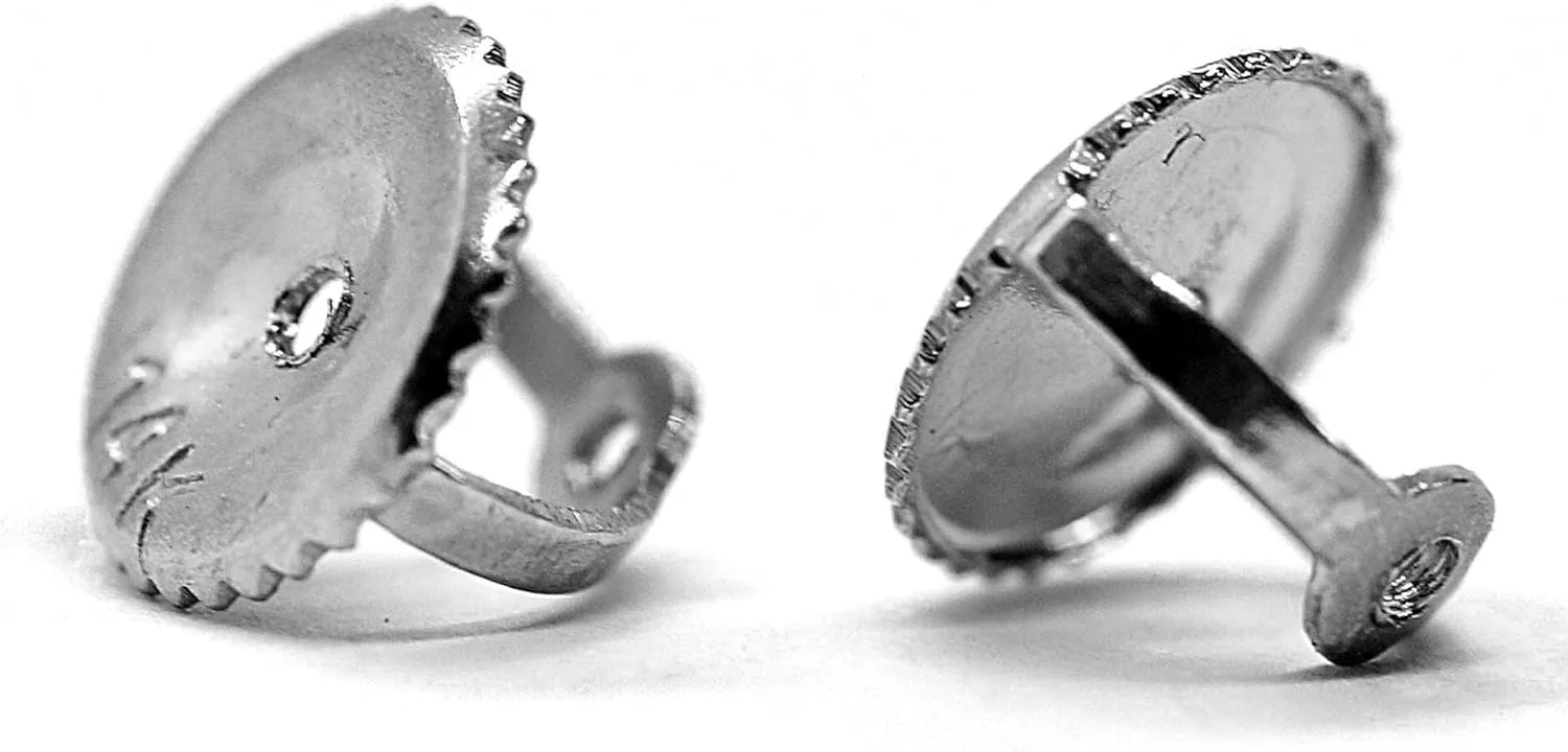 Diamond Earrings For Women, Diamond Stud Earrings For Men, 14k White Gold 1ct - 2 carat Princess, Heart, Round Cut Screw Back Earrings VVS1 D-E Color [Simulated Diamond] Fox Jewelry Co
