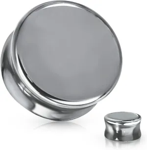 Ear gauges hematite organic stone plugs pair SoScene