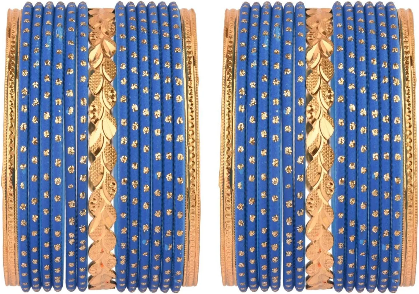 Efulgenz Indian Bridal Bangle Set for Wedding Gold Tone Leaf Shape Engraved Bracelet Bangle with TextuDotted Dozen Metal Bangles Traditional Indian Bangles for Women Bollywood Fashion Jewelry