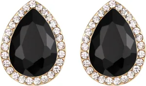 EVER FAITH Women's Austrian Crystal Wedding Teardrop Stud Earrings