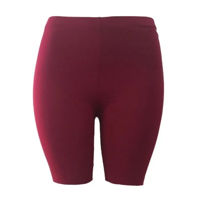 Fashion New Lady Women'S Casual Fitness Half High Waist Quick Dry Skinny Bike Shorts 3 Colors Quality