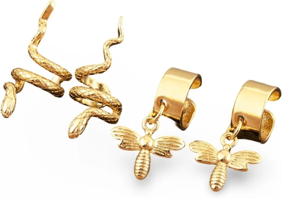 Fashion Waterdrop/Leaf/Snake Shape Ear Cuff - No Piercing Clip Earrings - 9 Styles For Women Daily Party Jewelry Gifts