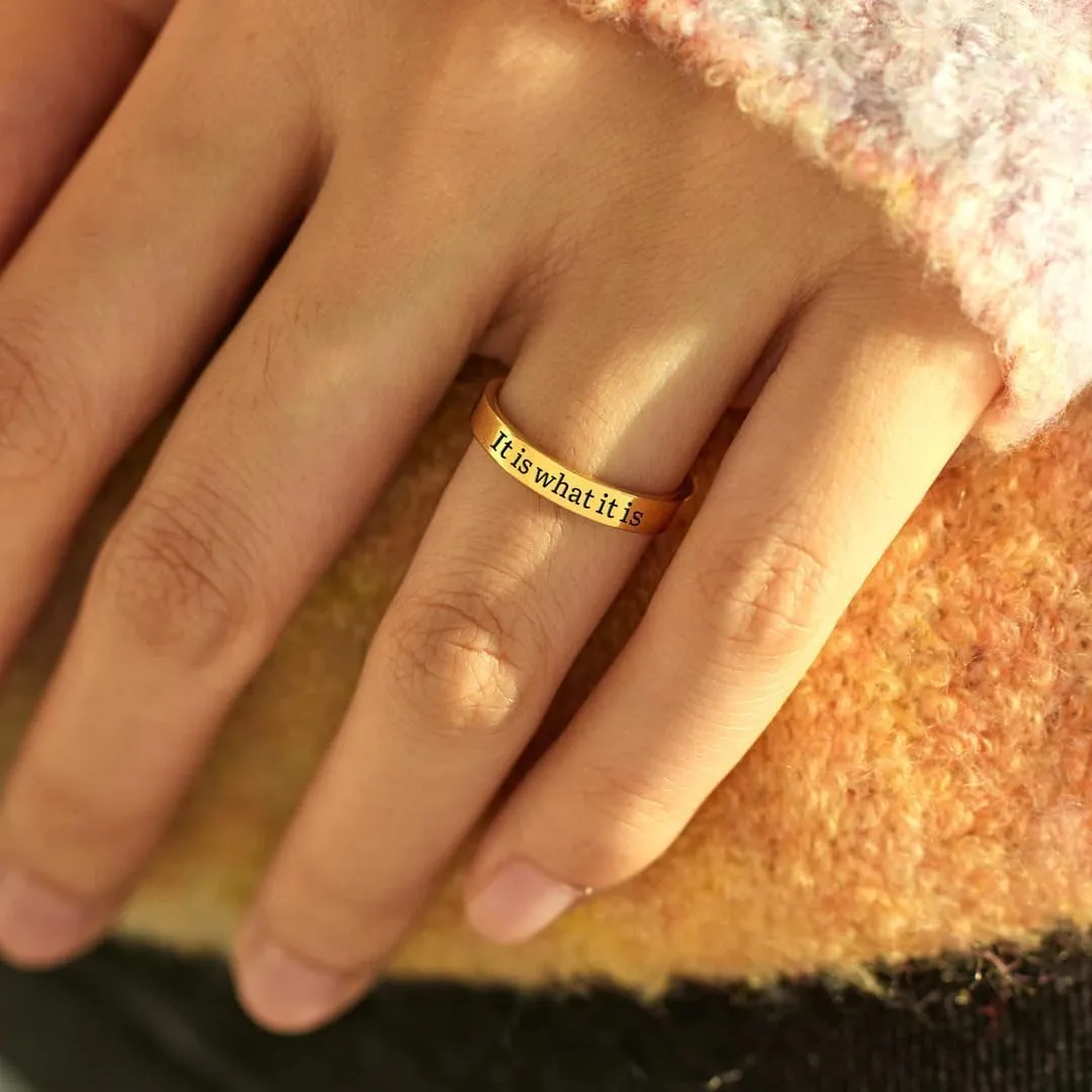 FCk What it Was Mantra Sing,925 Sterling Silver Fck Rings,Unique Mantra Ring Reminds You to Let Go of Your Trauma in a Playful Way,Self Love Faith Hope Rings