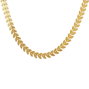 Flat Chevron Statement Necklace Airplane Leaf Two Layered Necklaces Gold Arrow Collarbone chain Necklace for Women Fashion Jewelry (Gold)