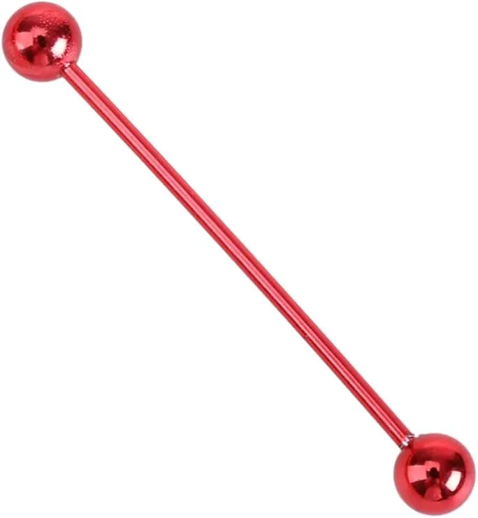 for Extra Bar Forward Bone Earring Studs Cartilage Stainless Long Red Barbell Jewelry Allergy Steel Industrial Earrings Piercing Free Men Helix Women Ear Tragus