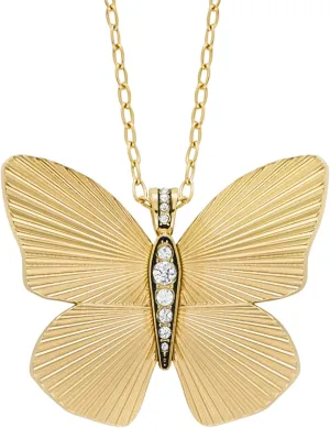 Fossil Women's Gold-Tone Stainless Steel Pendant Chain Necklace for Women