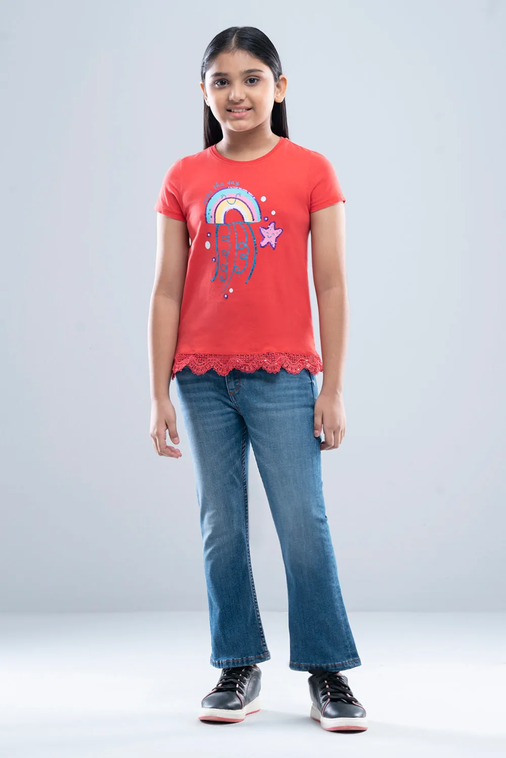 Girls Denim Pant (6-8 Years)