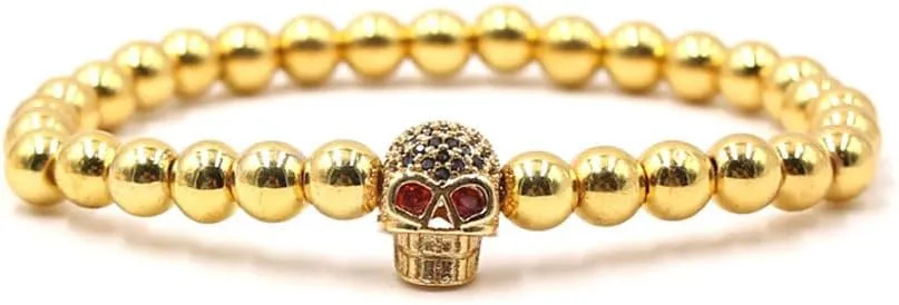 Gold Beaded Bracelet for Women Boho Beads Rope Chain Bangle Bracelet Adjustable Stretch Charm Bracelet Vintage Boho Bracelet Jewelry Gifts