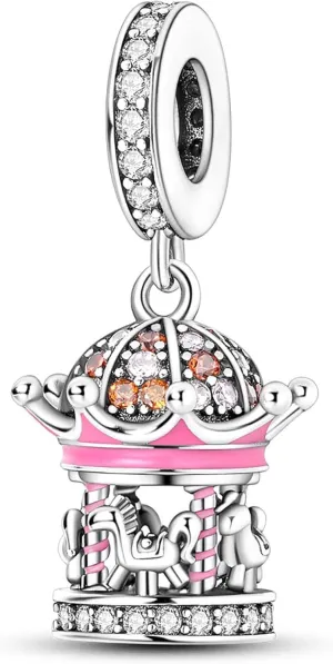 Hapour 925 Sterling Silver Charms for Bracelets Necklaces, Cute Fashion Love Heart Dangle Charm Pendant Beads Gift for Women Her
