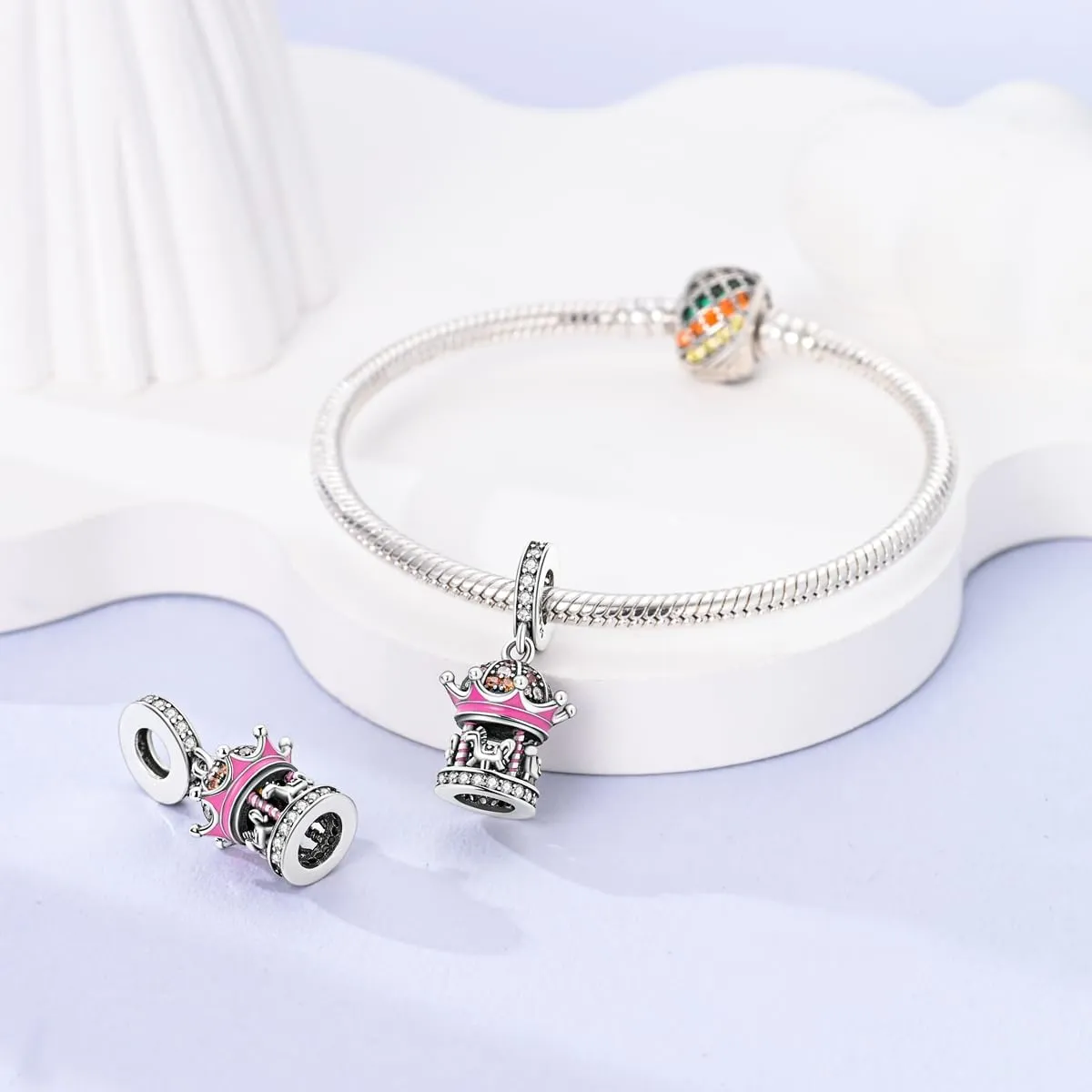 Hapour 925 Sterling Silver Charms for Bracelets Necklaces, Cute Fashion Love Heart Dangle Charm Pendant Beads Gift for Women Her