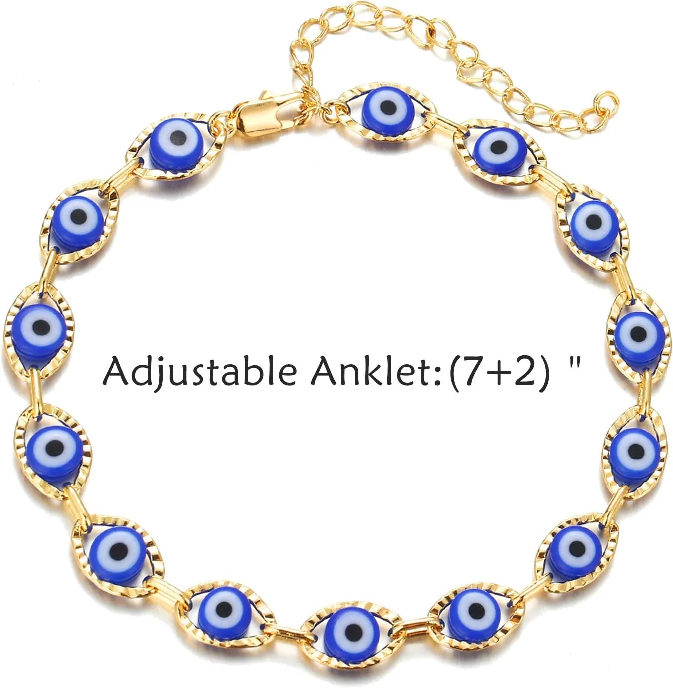 HUASAI Butterfly Anklets for Women Layered Butterfly Anklet Silver Adjustable Ankle Bracelets