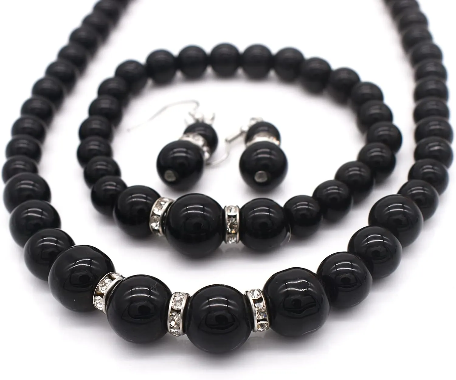 Imitation Pearl Necklace for Women Pearl Choker Necklace and Earrings Set Bridal Wedding Jewelry Chunky Beaded Necklaces for women