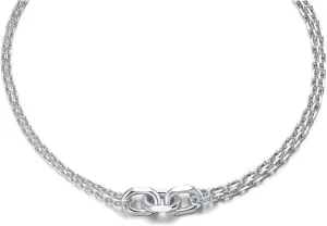 I'S ISAACSONG Statement 14k Gold Plated 4mm Thick Oval Chain Link Choker Collar Necklaces and Link Chain Bracelets Chunky Gold Jewelry Set for Women