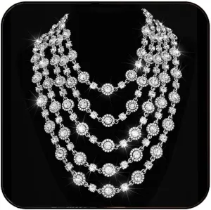 JAKAWIN Layered Rhinestone Necklace Bride Wedding Jewelry Set Silver Multilayered Collar Necklaces Chain for Women NK328