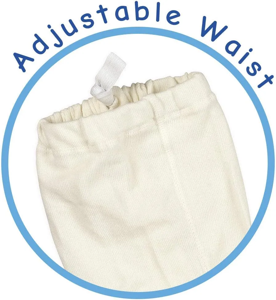 Jefferies Socks Girls 2-6x Seamless Organic Cotton Tights