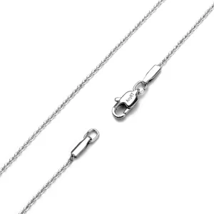 Jewelry 1.2mm Titanium Steel Black Gold Silver Cable Chain Necklaces for Women 16 to 30 in