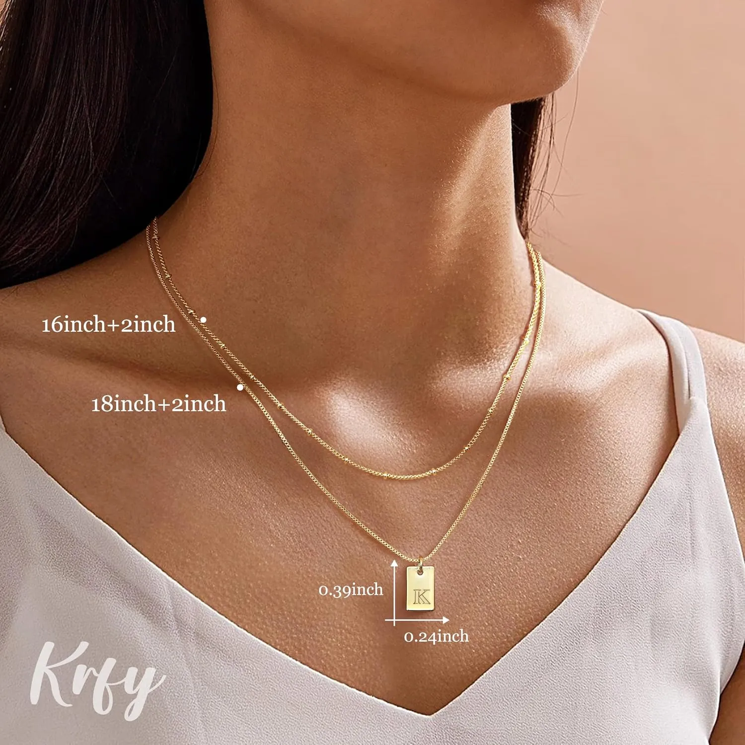 Krfy Cursive Gold Initial Pendant Necklace Iced Out Miami Cuban Link Chain for Women 18K Gold Plated Alphabet Letter Pendant Choker Hip Hop Chain Trendy Rapper Jewelry