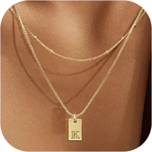 Krfy Cursive Gold Initial Pendant Necklace Iced Out Miami Cuban Link Chain for Women 18K Gold Plated Alphabet Letter Pendant Choker Hip Hop Chain Trendy Rapper Jewelry