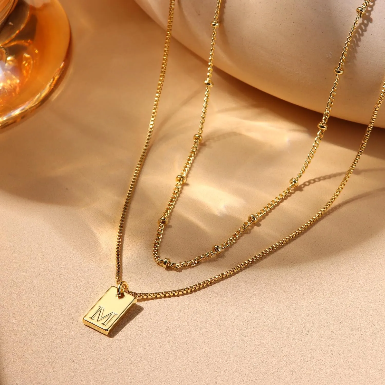 Krfy Cursive Gold Initial Pendant Necklace Iced Out Miami Cuban Link Chain for Women 18K Gold Plated Alphabet Letter Pendant Choker Hip Hop Chain Trendy Rapper Jewelry